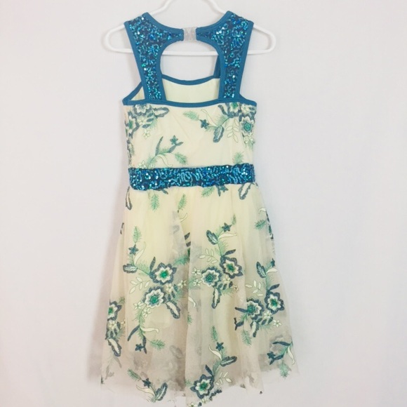 Curtain Call Dance Costume Size CME Ivory Dress - Picture 5 of 8